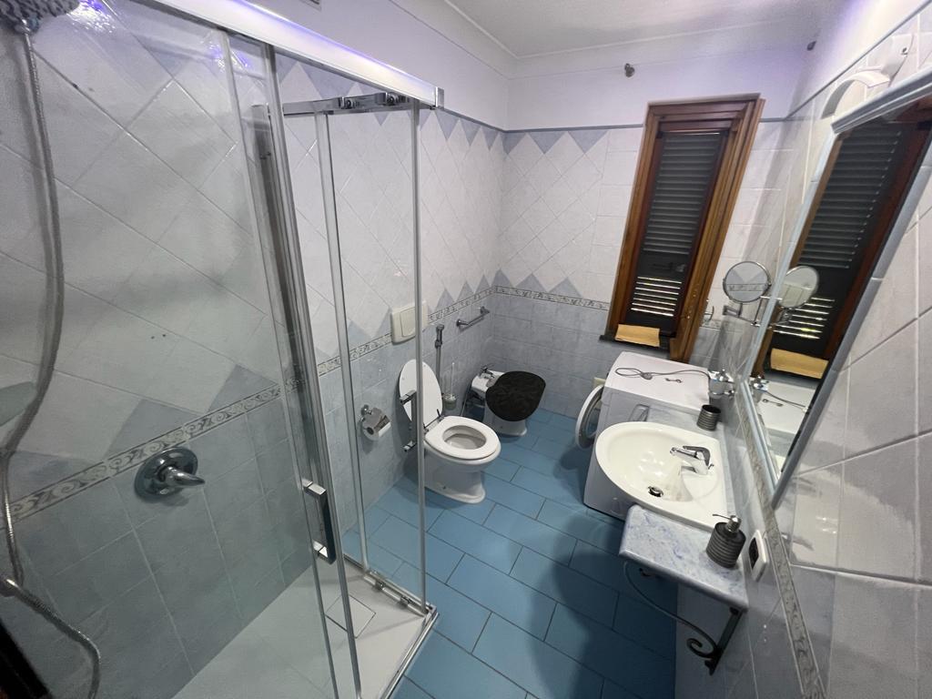 blue bathroom